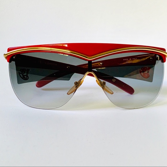 Valentino Accessories - Vintage VALENTINO Rare Shield Sunglasses